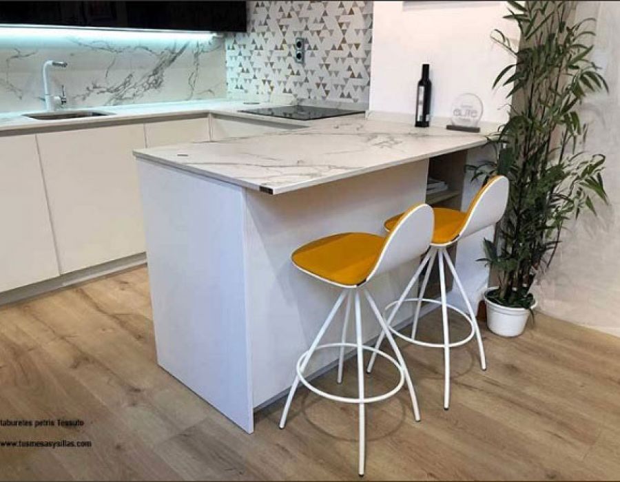 taburete alto-color-mostaza